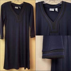 Chico’s navy & black dress